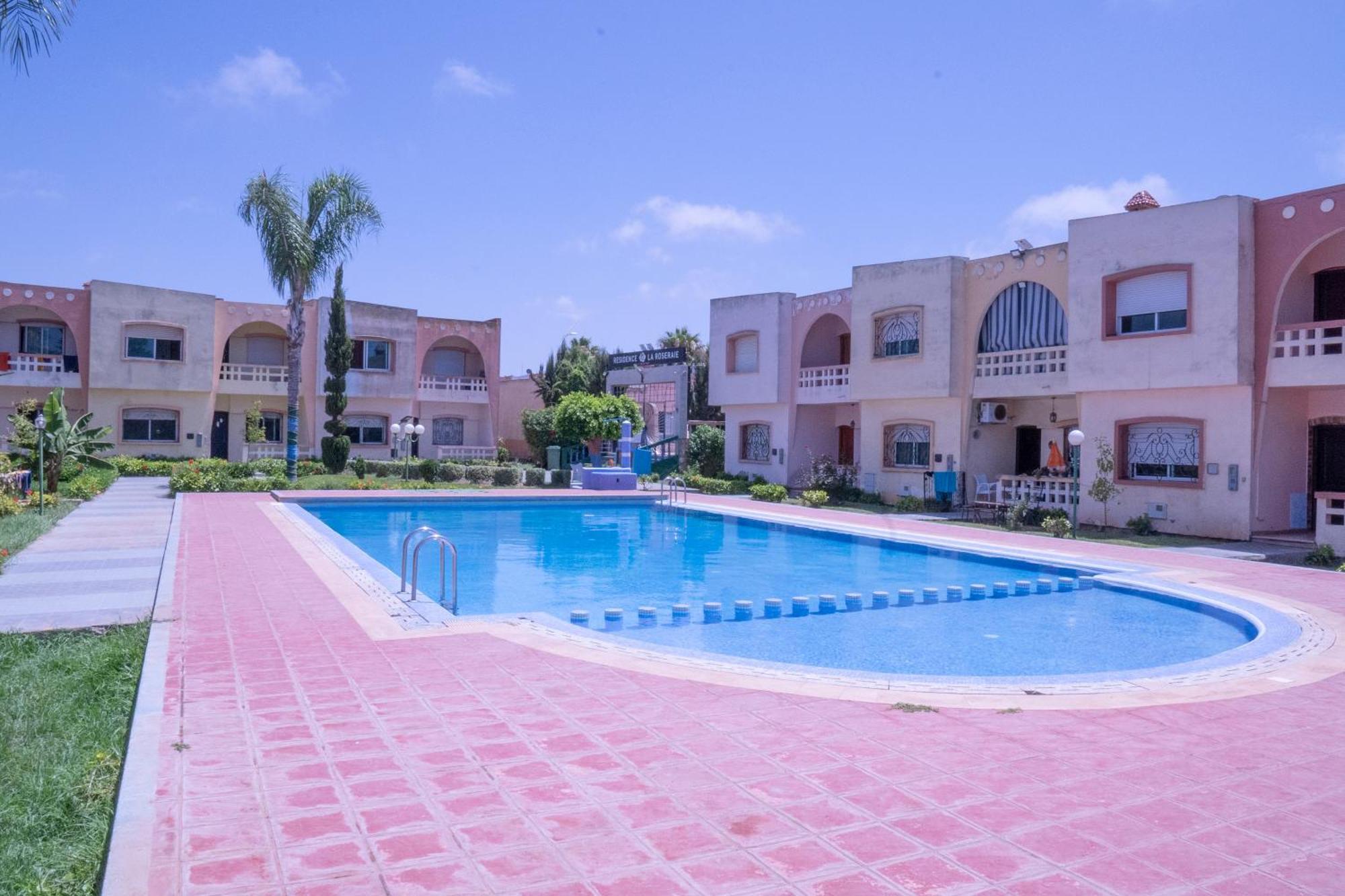 Duplex La Roseraie A 2Min De La Plage 2 Piscines 시디부지드 외부 사진